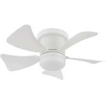 Bílé stropní svítidlo s ventilátorem