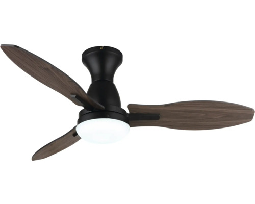 Stropní ventilátor se třemi lopatkami a integrovanou lampou