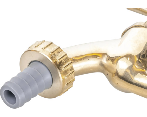 Mosazný vodovodní kohoutek s hadicovou přípojkou