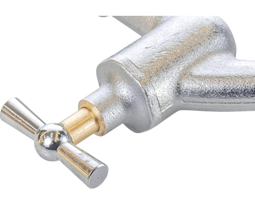 Kovová vodovodní baterie s křížovou rukojetí