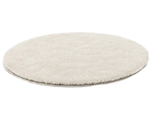 Kulatý koberec s vysokým vlasem