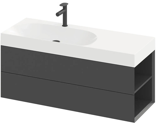 Skříňka pod umyvadlo s umyvadlem a baterií do koupelny