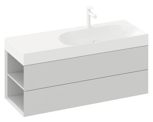 Skříňka pod umyvadlo se dvěma zásuvkami a policí