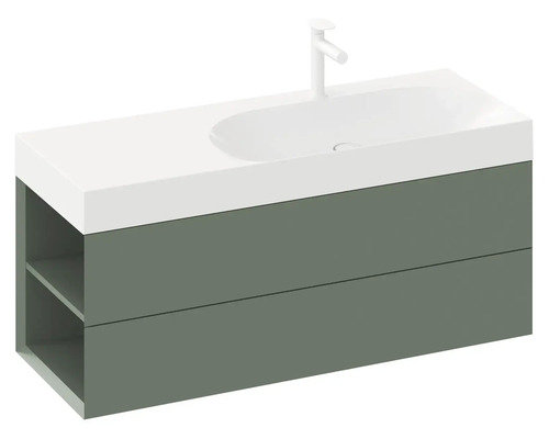 Skříňka pod umyvadlo s umyvadlem a baterií