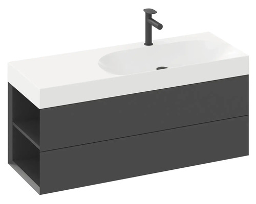 Skříňka pod umyvadlo s umyvadlem a baterií