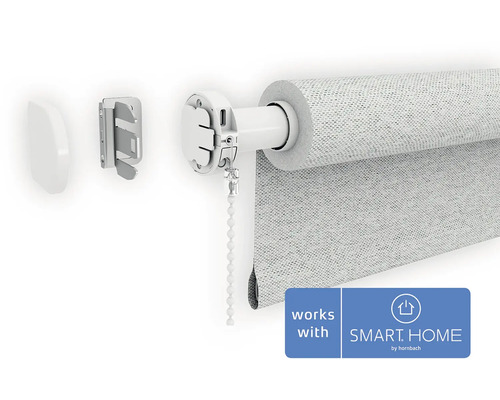 Chytrá roleta s příslušenstvím a logem Works with Smart Home by Hornbach