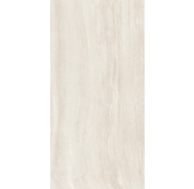 Světlá keramická dlaždice s mramorovým vzhledem.