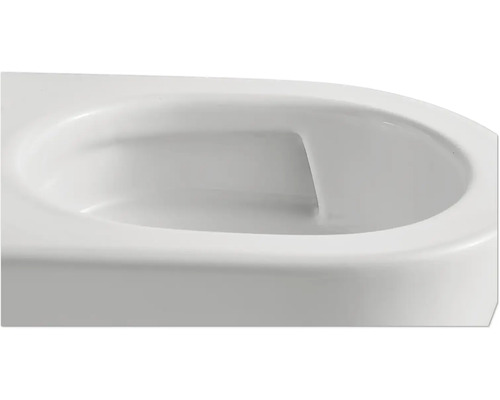 Detail bílého závěsného WC