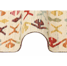 Detailní pohled na koberec se vzorem