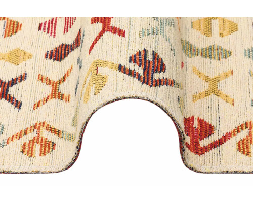 Detailní pohled na koberec se vzorem