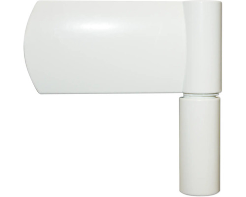 Bílý dveřní závěs