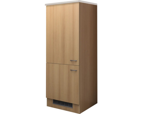 Vysoká skříň se dvěma dvířky a úchyty