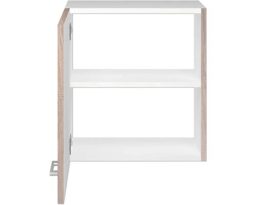 Otevřená závěsná skříňka se dvěma policemi