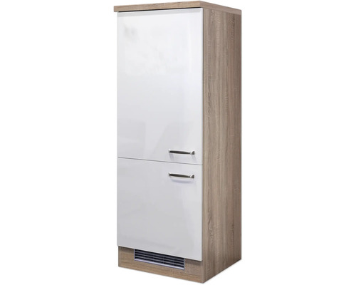 Vysoká skříň se dvěma dvířky a úchyty