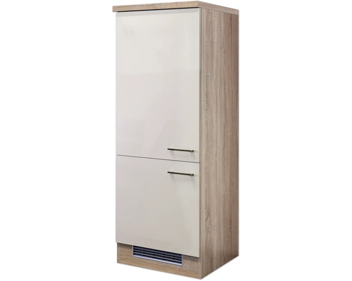 Vysoká skříň se dvěma dvířky a dřevěnou strukturou