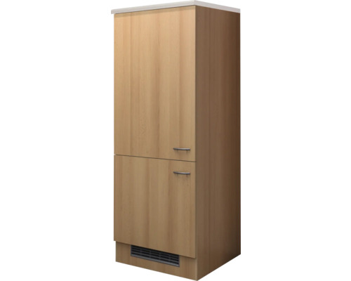 Vysoká skříň se dvěma dvířky a úchyty
