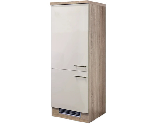 Vysoká skříňka se dvěma dvířky a úchyty