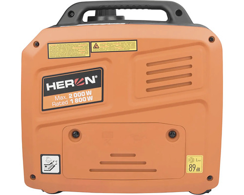 Elektrocentrála Heron s maximálním výkonem 2000 W a jmenovitým výkonem 1800 W.