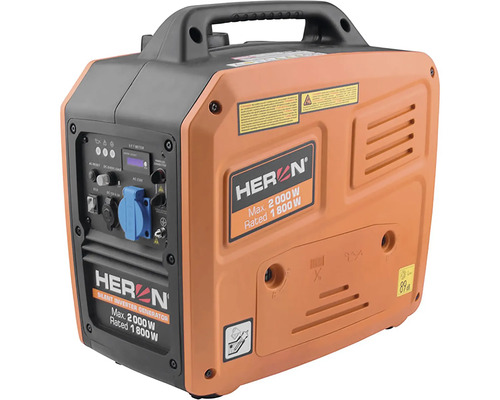 Elektrocentrála Heron s maximálním výkonem 2000 W a jmenovitým výkonem 1800 W.