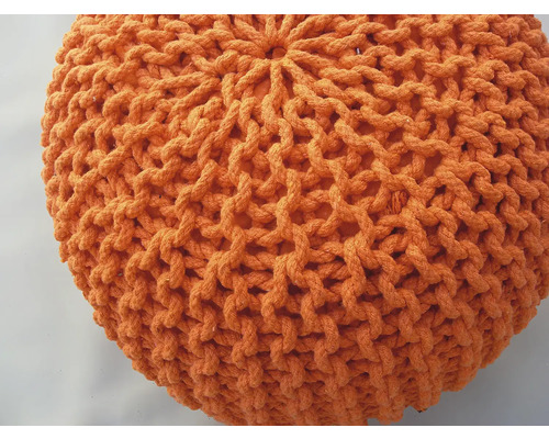 Kulatá pletená stolička z bavlny