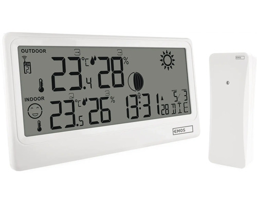 Meteostanice s vnitřním a venkovním senzorem