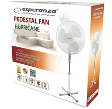 Stojanový ventilátor Esperanza Hurricane v obalu produktu