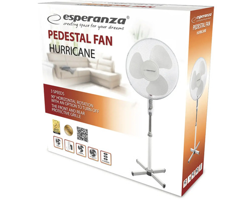 Stojanový ventilátor Esperanza Hurricane v obalu produktu