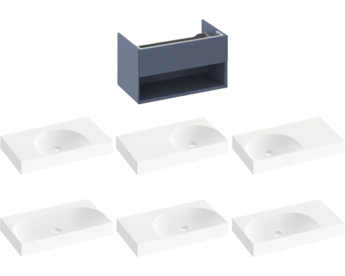 Skříňka pod umyvadlo s několika umyvadly