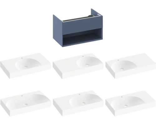 Skříňka pod umyvadlo s umyvadlem do koupelny