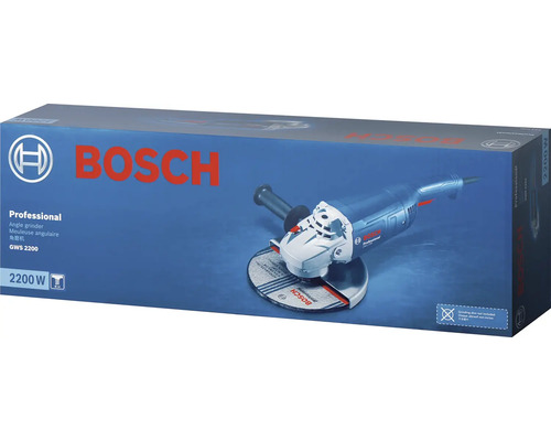 Balení úhlové brusky Bosch Professional GWS 2200