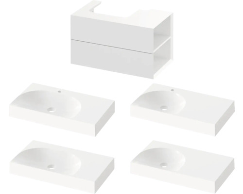 Skříňka pod umyvadlo s umyvadlem do koupelny