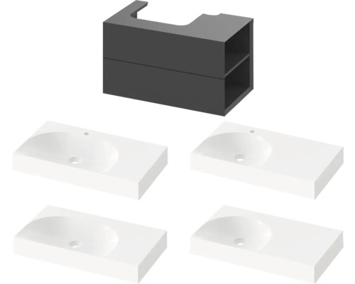 Skříňka pod umyvadlo a umyvadla do koupelny