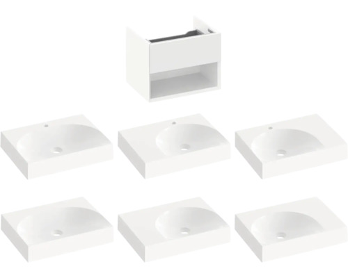 Skříňka pod umyvadlo a umyvadlo do koupelny