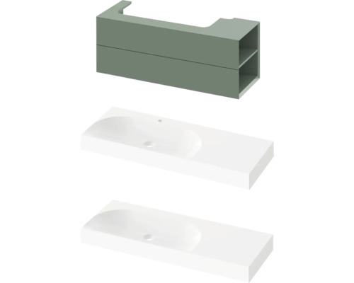 Skříňka pod umyvadlo a umyvadlo pro návrh koupelny