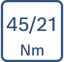 Nastavení točivého momentu 45/21 Newtonmetrů