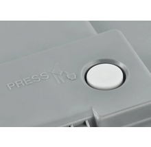 Tlačítko se symbolem a nápisem ''Pressen''.