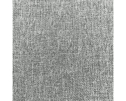 Detail šedé nábytkové látky s lněnou strukturou