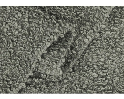 Šedá, měkká tkanina s poutkovou strukturou