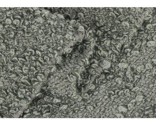 Detail šedého smyčkového koberce s texturou