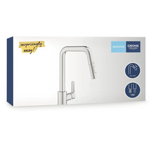 Balení kuchyňské baterie Grohe s výsuvnou funkcí