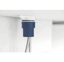 Rohový ventil s flexibilní připojovací hadicí pro sanitární instalace