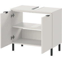 Skříňka pod umyvadlo se dvěma dvířky a otevřenou přihrádkou