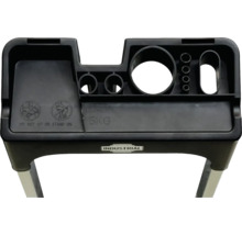 Odkládací přihrádka pro schůdky s přihrádkami na nářadí a maximální nosností 5 kilogramů