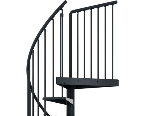 Kovové točité schodiště