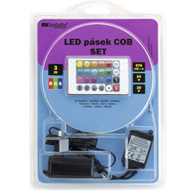 Sada LED pásků COB, tři metry dlouhá, s dálkovým ovládáním