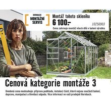 Montážní servis Hornbach pro skleník