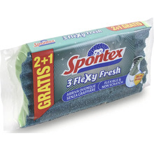 Spontex 3 Flexy Fresh mycí houbičky, balení 3 kusů