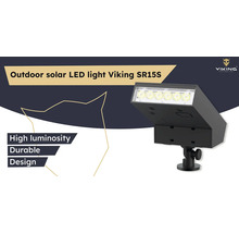 Solární LED venkovní světlo Viking SR15S