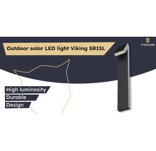 Venkovní solární LED světlo Viking SR15L