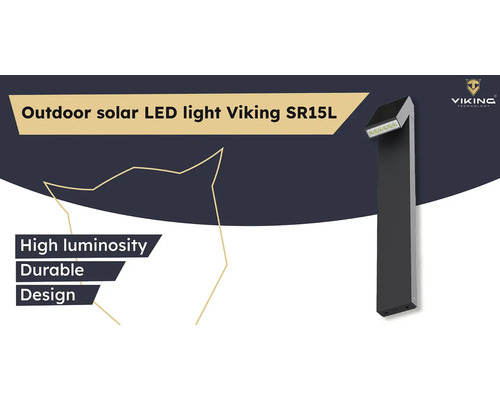 Venkovní solární LED světlo Viking SR15L